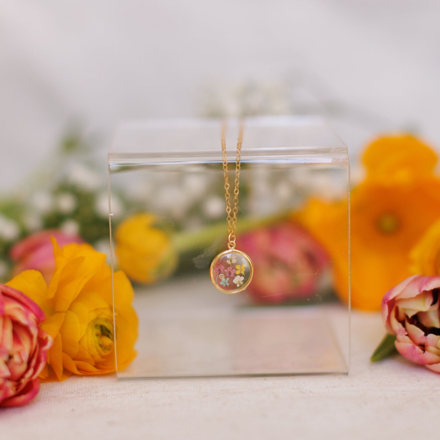 Birth Month Single Pendant Necklace