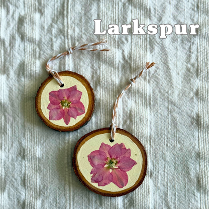 Wood Wildflower Ornaments