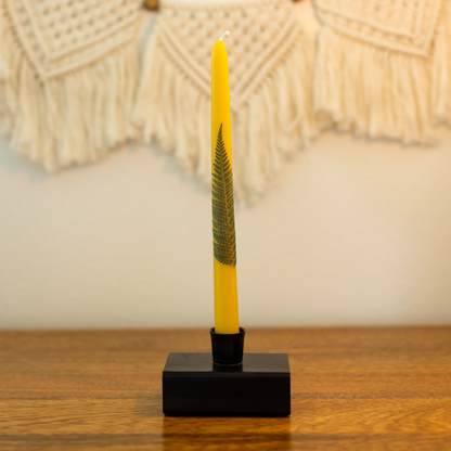 Beeswax Fern Candles