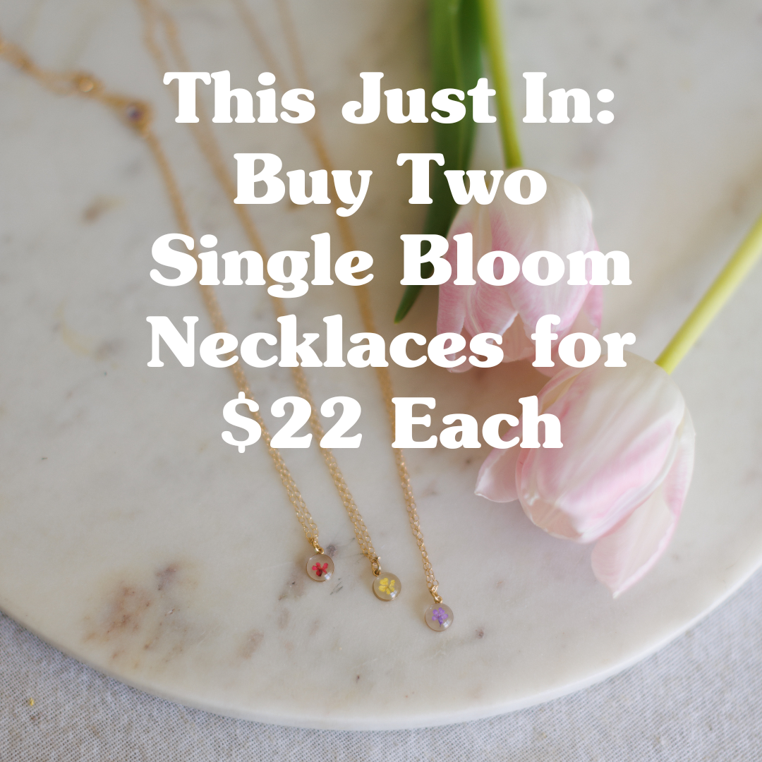 Simple Single Bloom Pendant Necklace