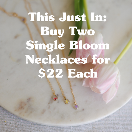 Simple Single Bloom Pendant Necklace