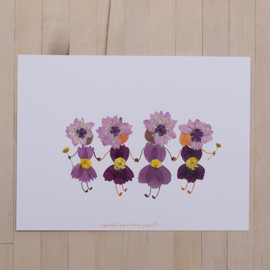 Purple Flower Girl Gang