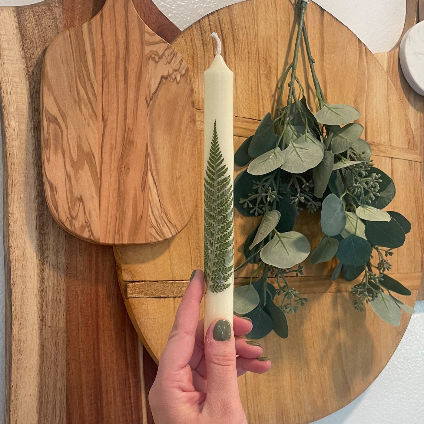 Botanical Taper Candles